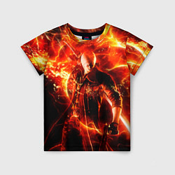 Детская футболка Данте в огне