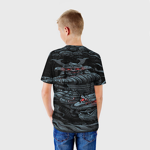 Детская футболка CYBERPUNK САМУРАЙ / 3D-принт – фото 4