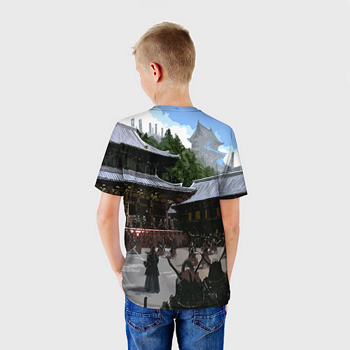 Детская футболка SAMURAI & CYBERPUNK 2077 / 3D-принт – фото 4