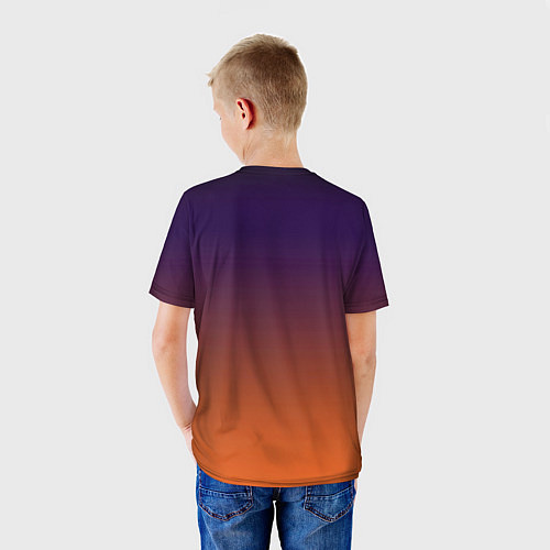 Детская футболка Сиреноголовый Хоррор Закат / 3D-принт – фото 4
