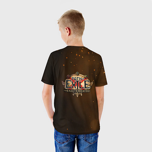 Детская футболка Путь изгнанника Path of Exile спина Z / 3D-принт – фото 4