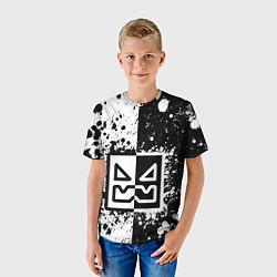 Футболка детская Geometry Dash: Black, цвет: 3D-принт — фото 2