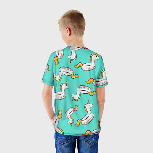 Детская футболка Единорог Круг / 3D-принт – фото 4