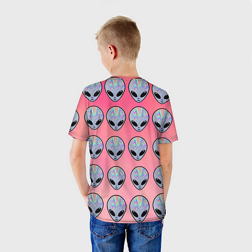 Детская футболка Гламурные пришельцы / 3D-принт – фото 4