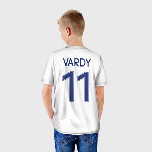 Детская футболка Форма Сборной Англии Vardy / 3D-принт – фото 4