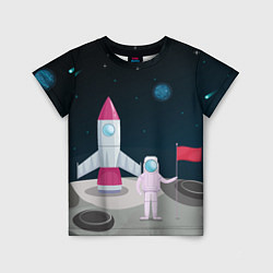 Детская футболка Астронавт покоряет космос