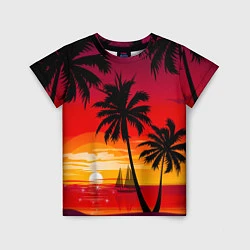 Детская футболка Гавайский закат