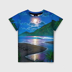 Детская футболка Гавайский пейзаж