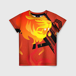 Детская футболка Огненный лев