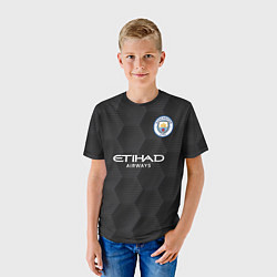 Футболка детская Manchester City Home Goalkeeper 202122, цвет: 3D-принт — фото 2