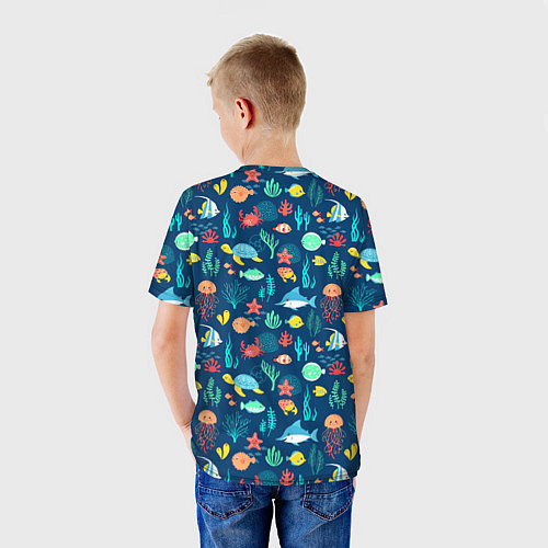 Детская футболка Морские жители / 3D-принт – фото 4