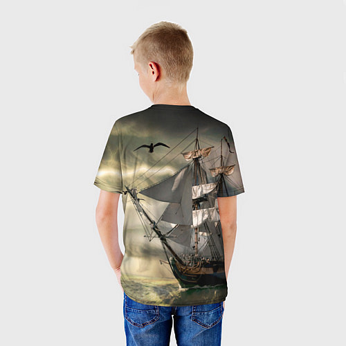 Детская футболка Парусник / 3D-принт – фото 4