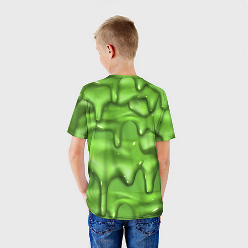 Детская футболка Green Slime / 3D-принт – фото 4