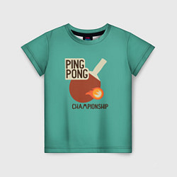 Детская футболка Ping-pong