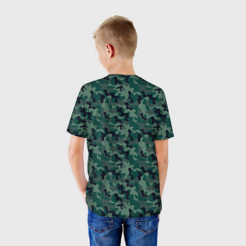 Детская футболка Рыбак хипстер / 3D-принт – фото 4