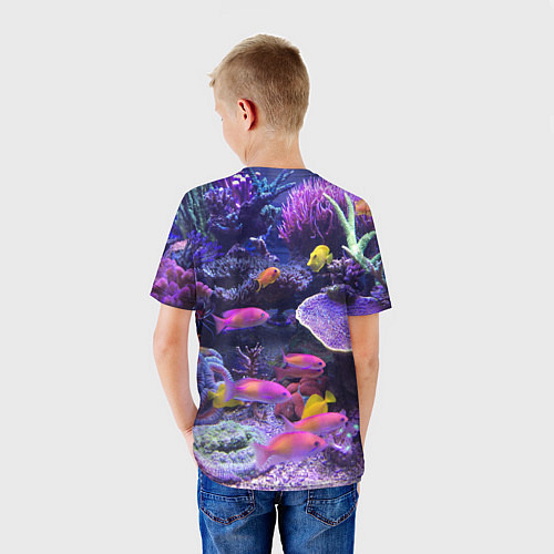 Детская футболка Коралловые рыбки / 3D-принт – фото 4