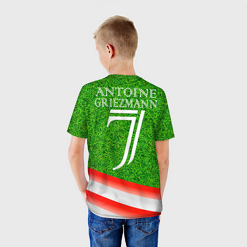 Детская футболка Антуан Гризманн Antoine Griezmann спина Z / 3D-принт – фото 4