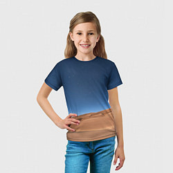 Футболка детская Пустыня, цвет: 3D-принт — фото 2