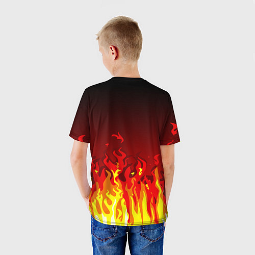 Детская футболка MANCHESTER UNITED ДЬЯВОЛ / 3D-принт – фото 4