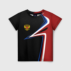 Футболка детская РОССИЯ RUSSIA UNIFORM, цвет: 3D-принт