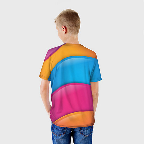 Детская футболка Candy rainbow / 3D-принт – фото 4