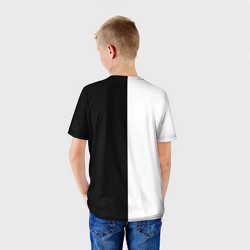 Детская футболка Чёрный Аста vs Аста Чёрный клевер / 3D-принт – фото 4