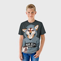 Футболка детская Furry fox, цвет: 3D-принт — фото 2