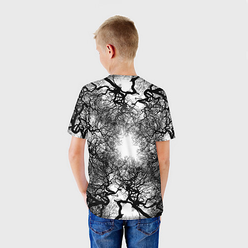 Детская футболка Texture Branches / 3D-принт – фото 4