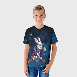 Футболка детская Пасхальный кроль, цвет: 3D-принт — фото 2