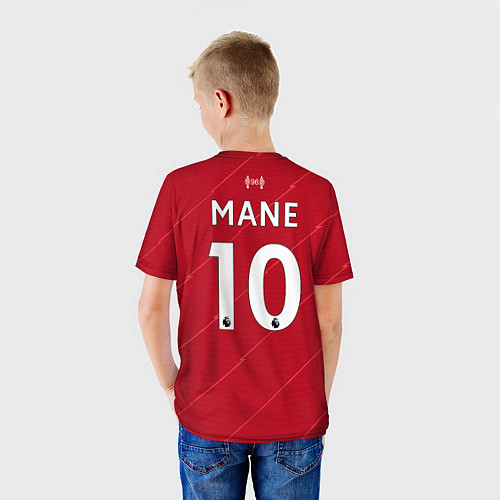 Детская футболка Мане Ливерпуль форма 20212022 / 3D-принт – фото 4