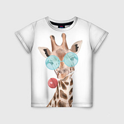 Детская футболка Жираф в очках