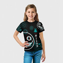 Футболка детская Nier: Automata, цвет: 3D-принт — фото 2