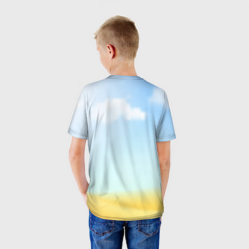 Детская футболка Пикачу с пледом / 3D-принт – фото 4