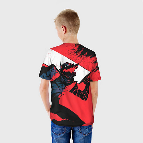 Детская футболка БЕРСЕРК red красный / 3D-принт – фото 4