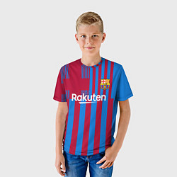 Футболка детская Месси Барселона 20212022, цвет: 3D-принт — фото 2