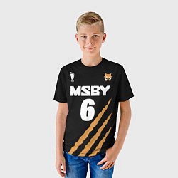 Футболка детская 6 MSBY BLACK JACKALS, цвет: 3D-принт — фото 2