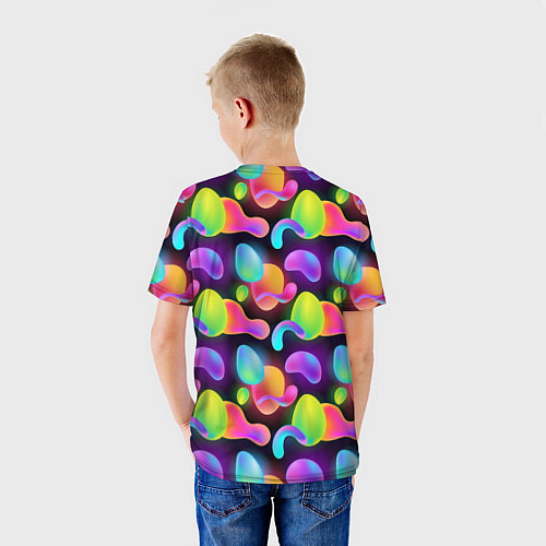 Детская футболка Ночные фонарики-светлячки / 3D-принт – фото 4