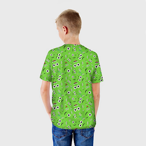 Детская футболка Мультяшные Лица / 3D-принт – фото 4