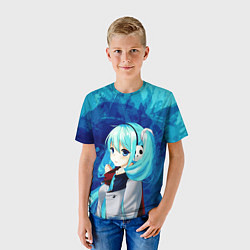 Футболка детская Мику Хацунэ, цвет: 3D-принт — фото 2
