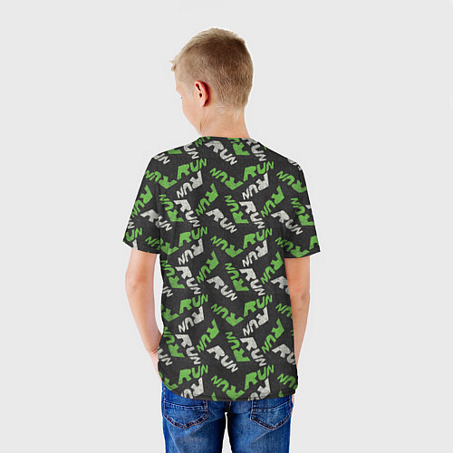 Детская футболка RUN / 3D-принт – фото 4