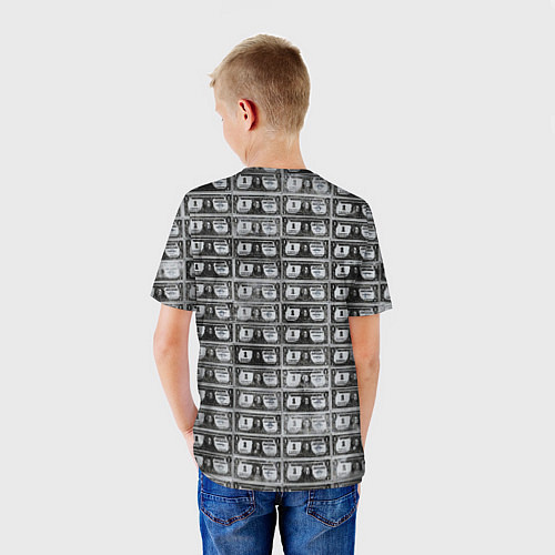 Детская футболка Энди Уорхол 200 $-ых банкнот / 3D-принт – фото 4