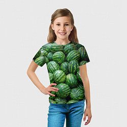 Футболка детская Арбузы, цвет: 3D-принт — фото 2