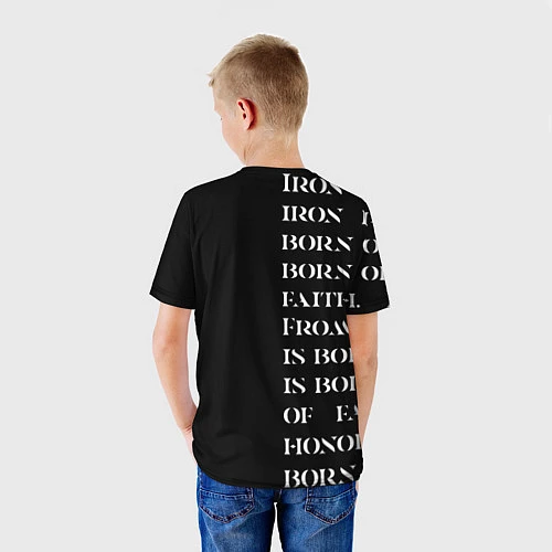 Детская футболка Боевой клич Железные войны / 3D-принт – фото 4