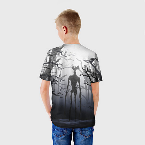 Детская футболка СИРЕНОГОЛОВЫЙ В ЛЕСУ / 3D-принт – фото 4