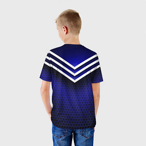 Детская футболка Sport blue style / 3D-принт – фото 4