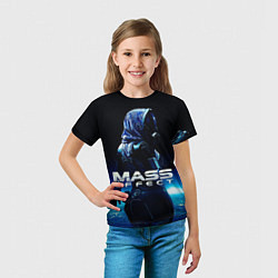 Футболка детская MASS EFFECT ТАЛИ ЗОРА, цвет: 3D-принт — фото 2