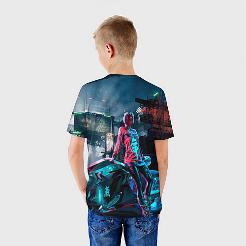 Детская футболка Cyberpunk / 3D-принт – фото 4