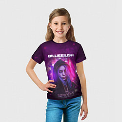 Футболка детская BILLIE EILISH GLITCH Z, цвет: 3D-принт — фото 2