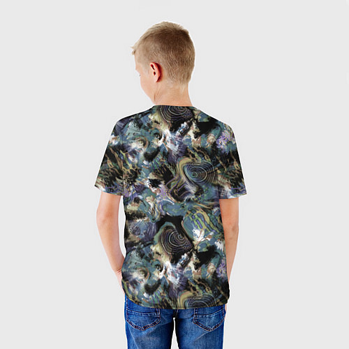 Детская футболка Узор для рыбака / 3D-принт – фото 4