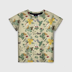 Детская футболка Зайчики с Цветочками